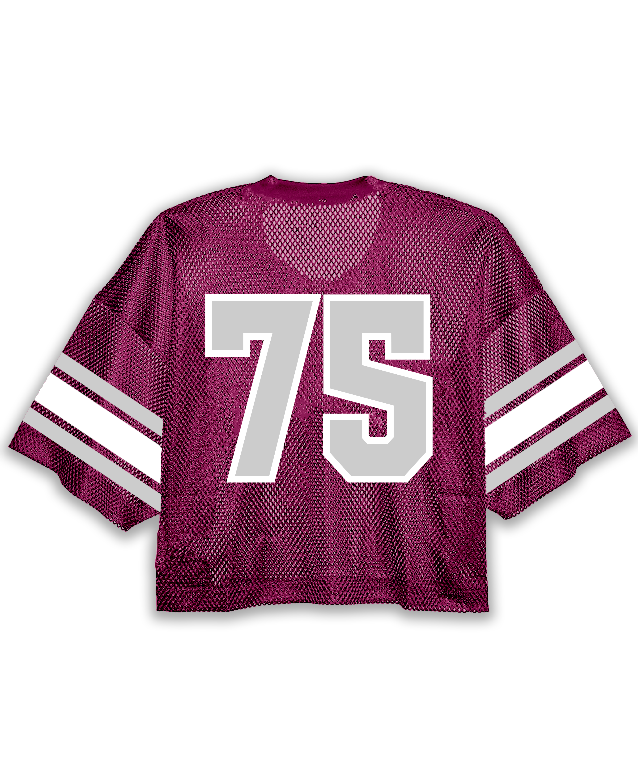 Lambda Theta Alpha "Lovely" Oversized Cropped Mesh Football Jersey