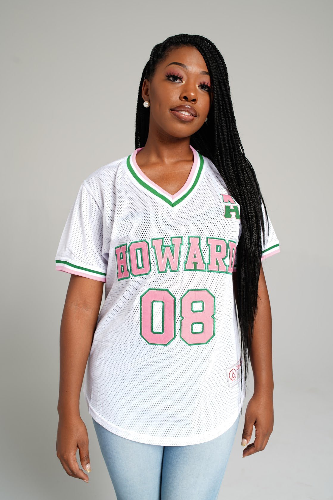 AKA College Baseball Mesh V - Neck Jersey - Size L - DVN