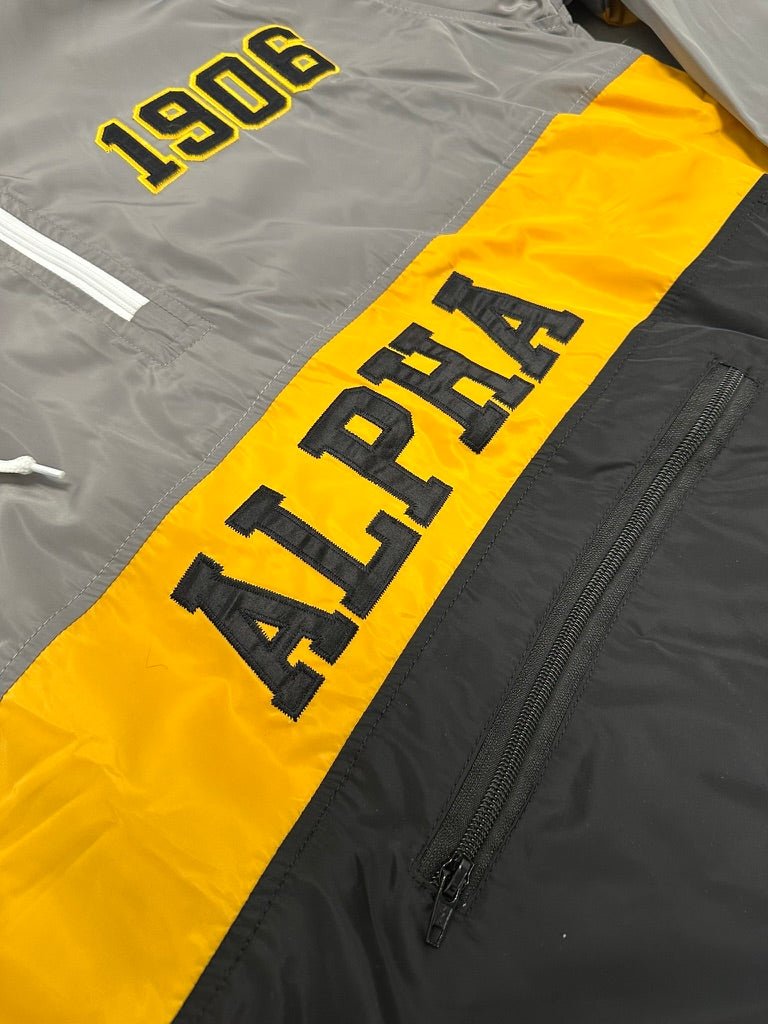 Alpha OG Tri - Color Windbreaker (Grey Top) - Size XL - DVN