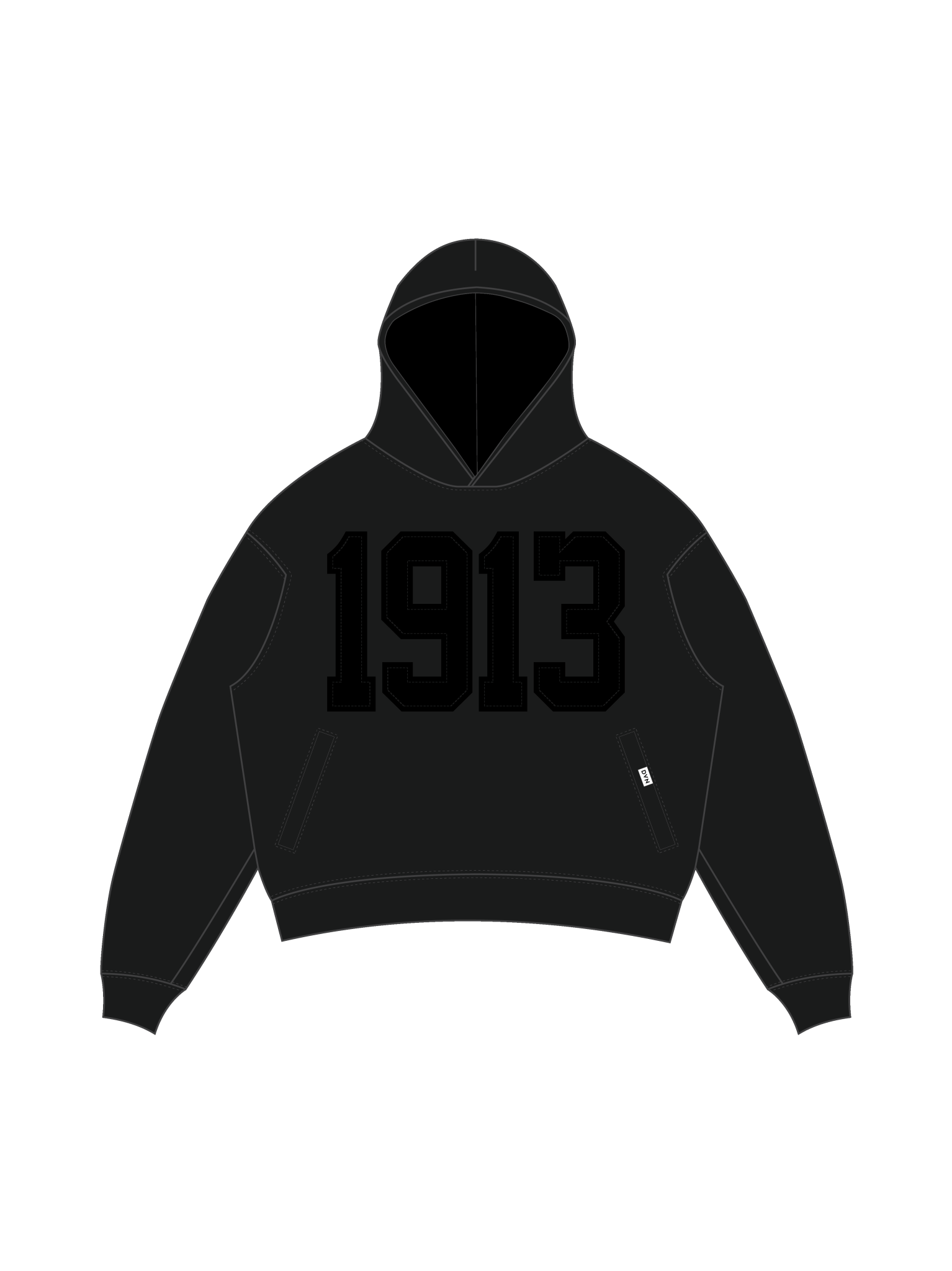 Delta Legacy Pullover Black Hoodie - DVN
