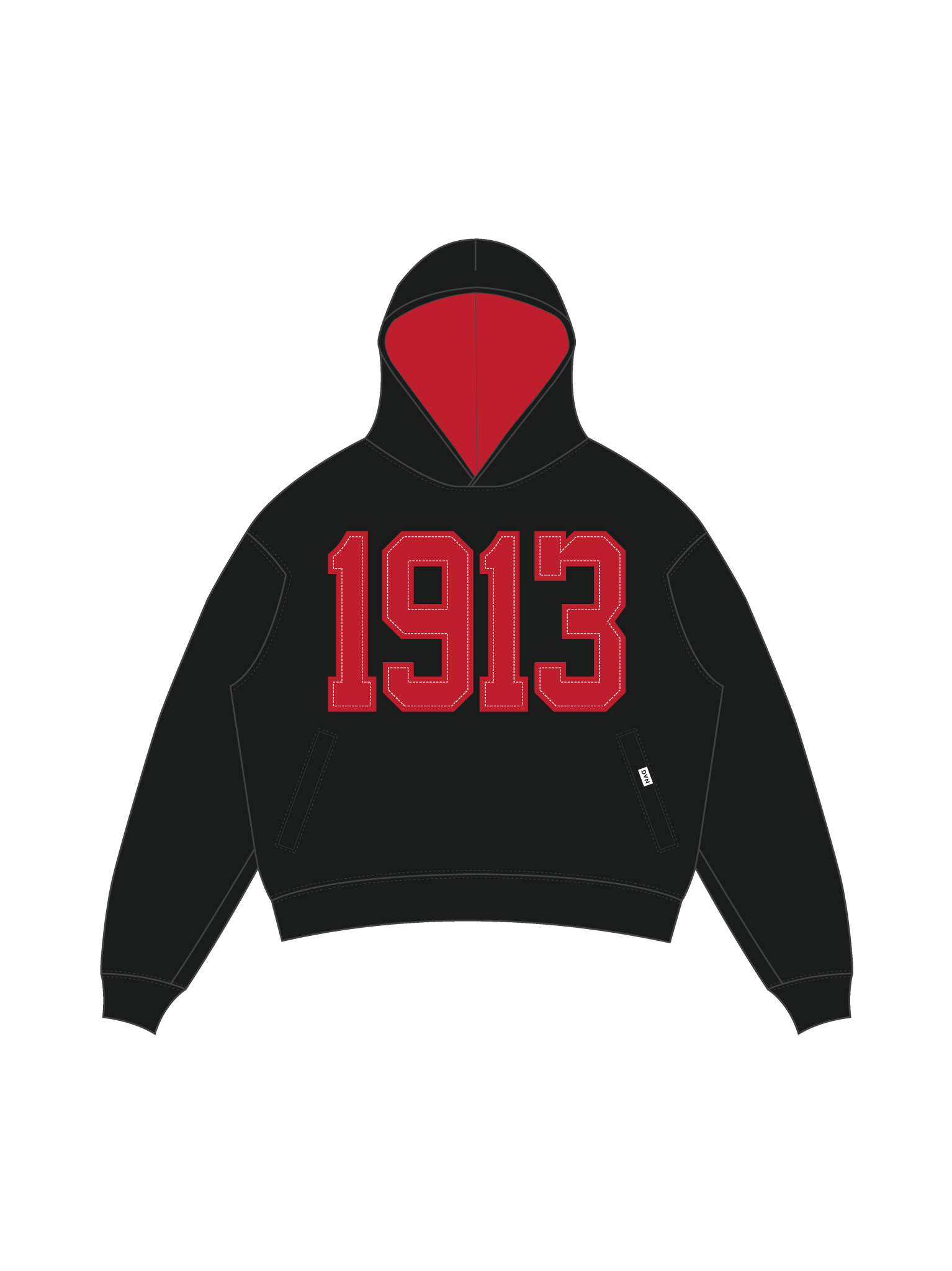 Delta Legacy Pullover Black Hoodie