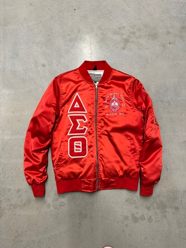 Delta OG Satin Bomber Jacket - Size M - DVN
