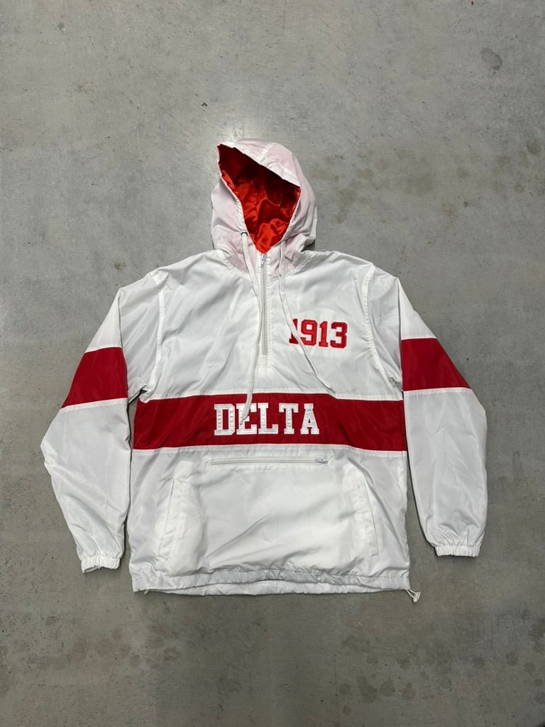 Delta OG Tri - Color White Windbreaker - Size S - DVN