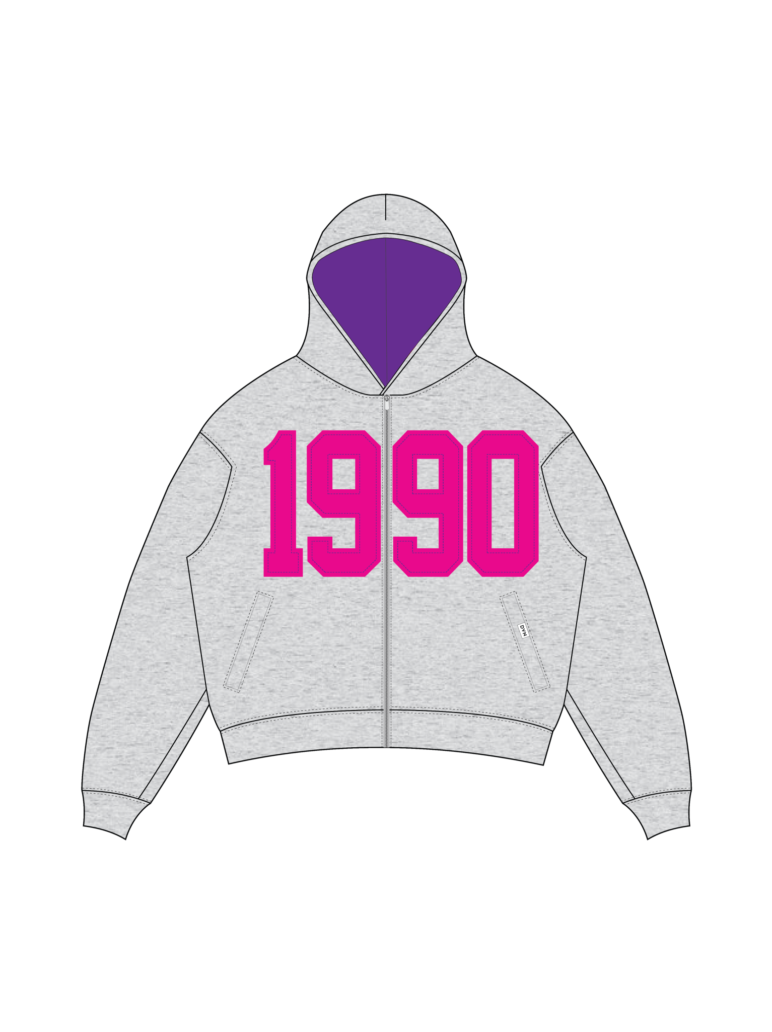 Gamma Legacy Pullover Heather Grey Hoodie - DVN