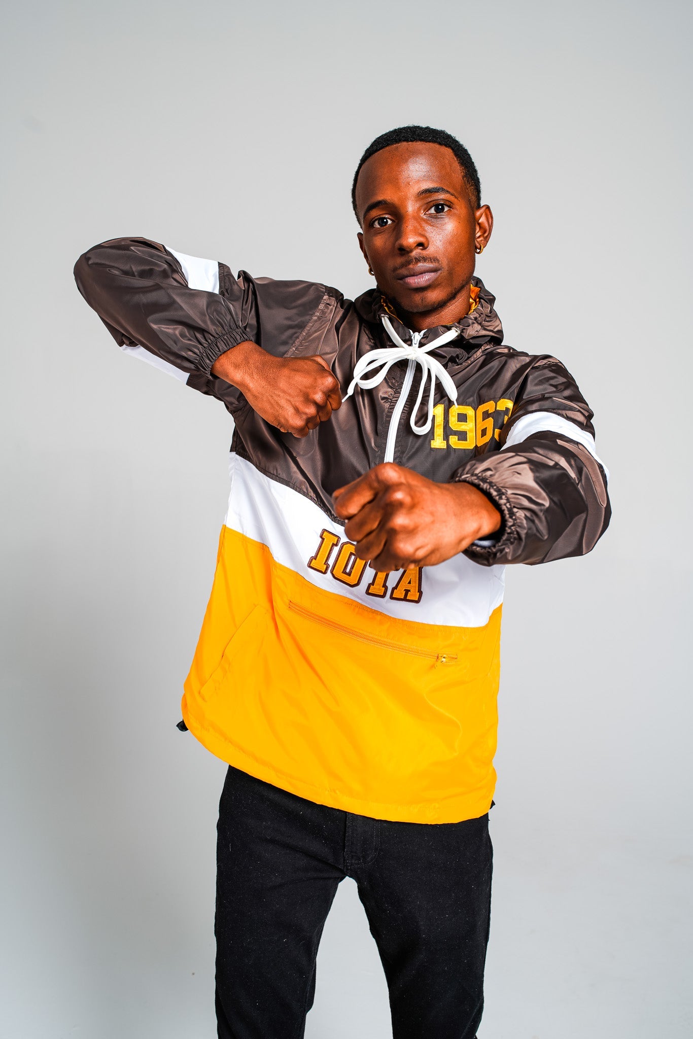 Iota OG Tri - Color Windbreaker - Size M - DVN