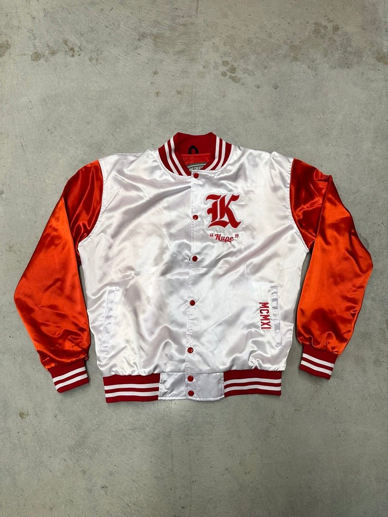 Kappa Alpha Psi Varsity Satin Baseball Jacket - Final Model - DVN