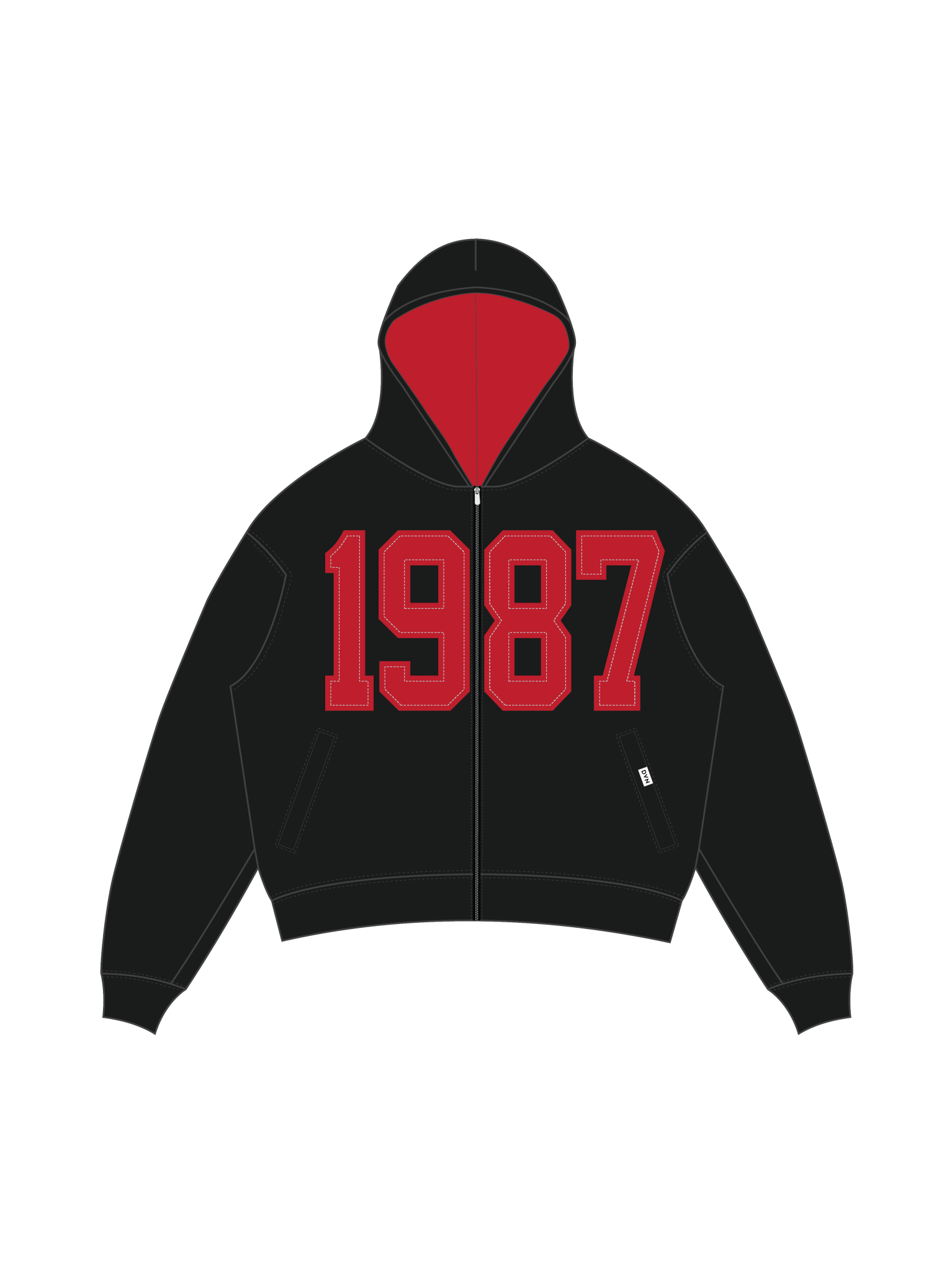 SLU Legacy Zip Black Hoodie