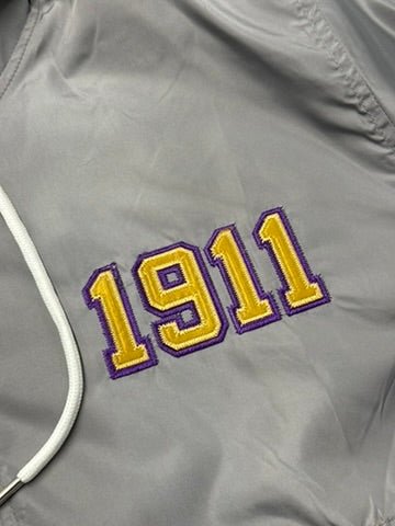 Omega OG Tri - Color Grey/Purple Windbreaker - Size L - DVN