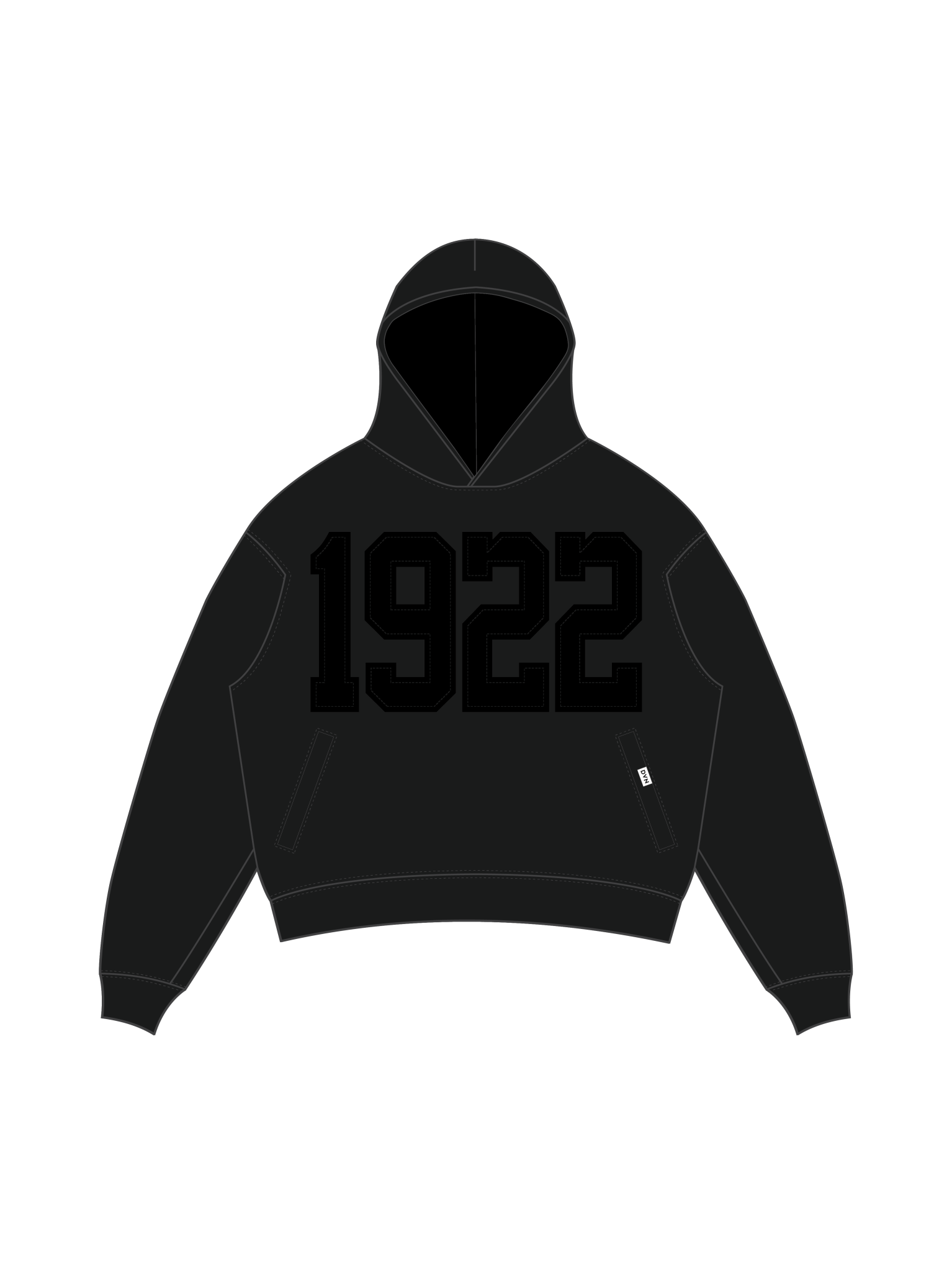 SGRho Legacy Pullover Black Hoodie - DVN