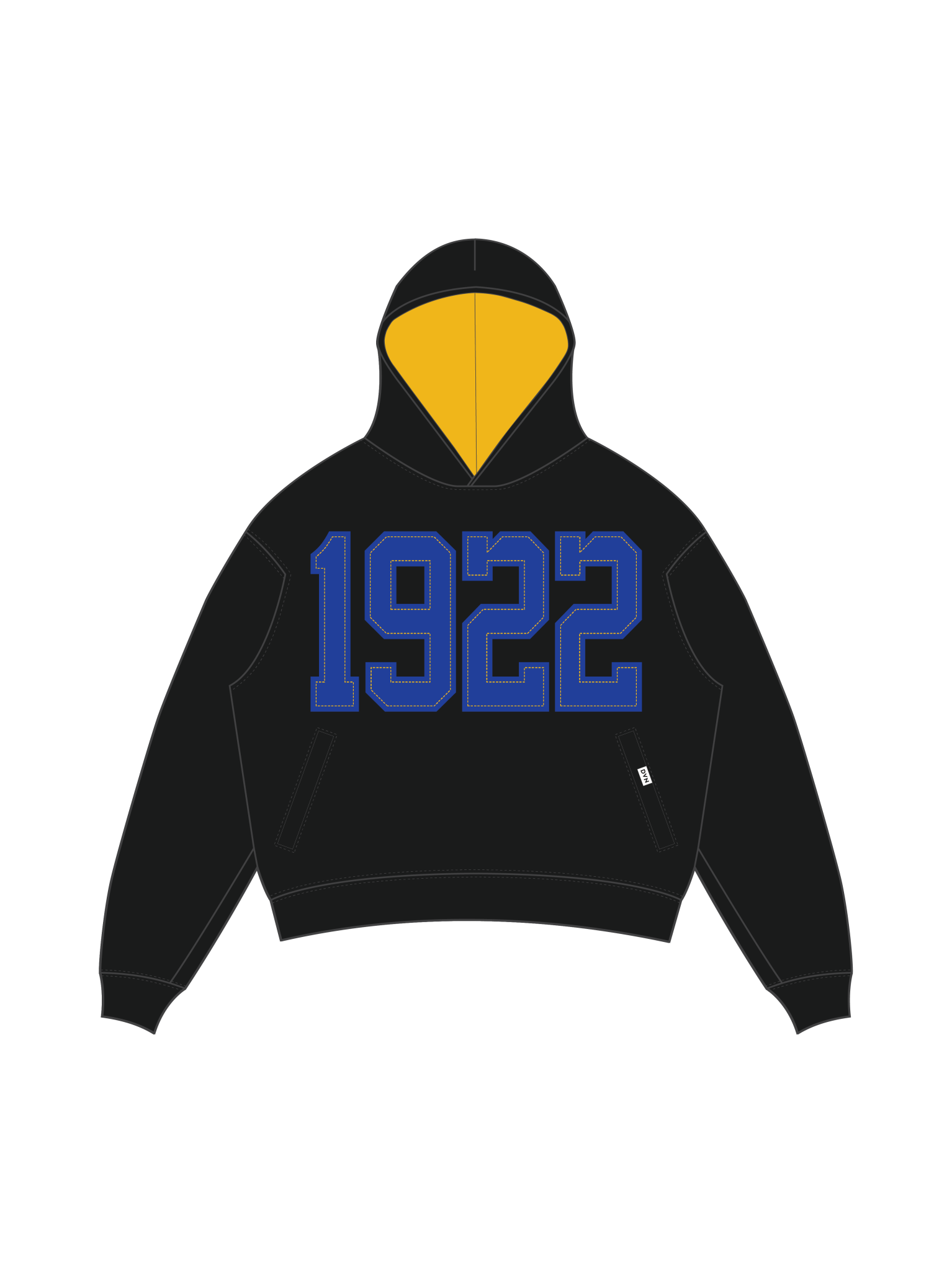 SGRho Legacy Pullover Black Hoodie - DVN