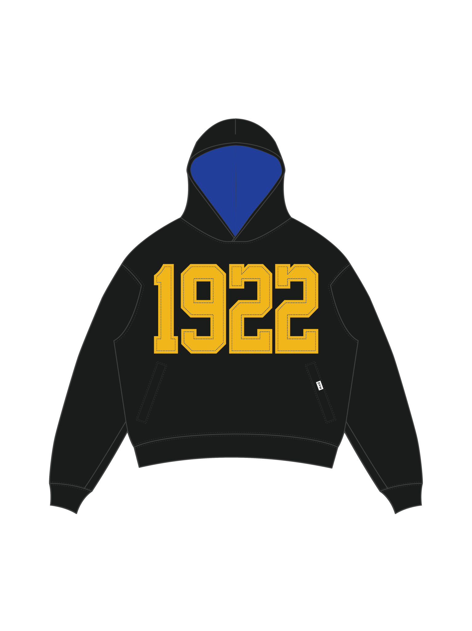 SGRho Legacy Pullover Black Hoodie - DVN