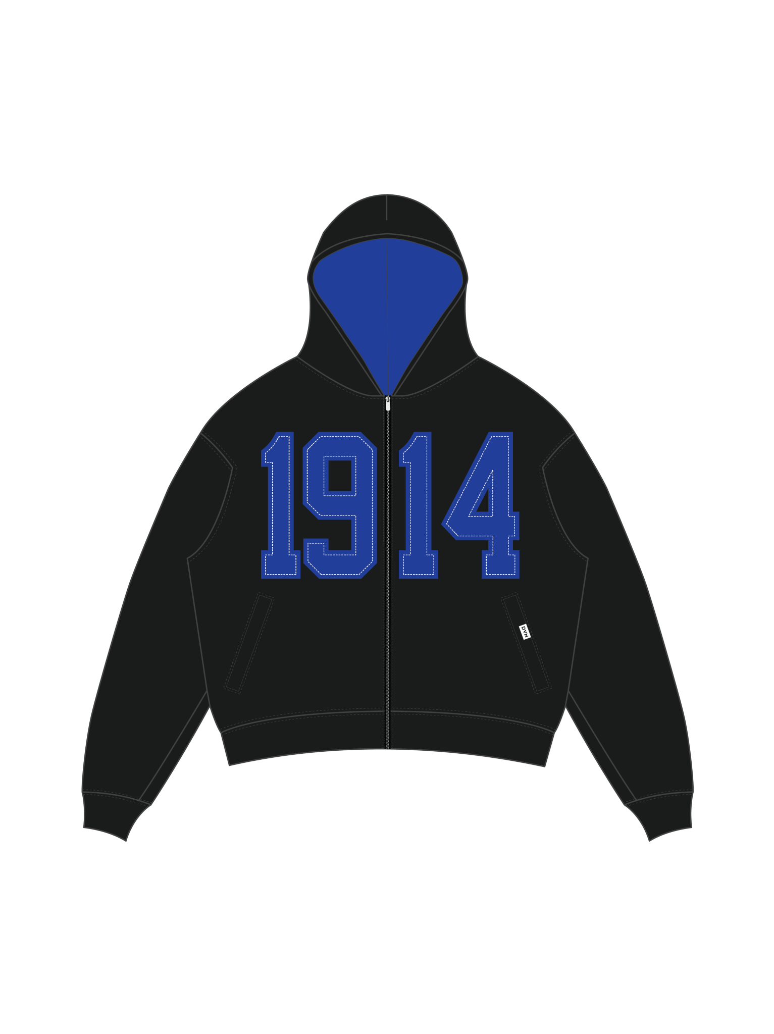 Sigma Legacy Zip Black Hoodie