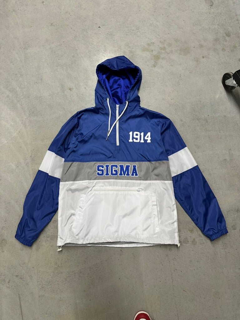 Sigma OG Tri - Color Windbreaker - Blue - Size L - DVN