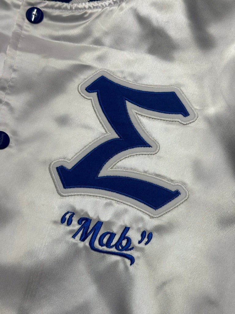 Sigma Varsity Satin Baseball Jacket - Size M - DVN