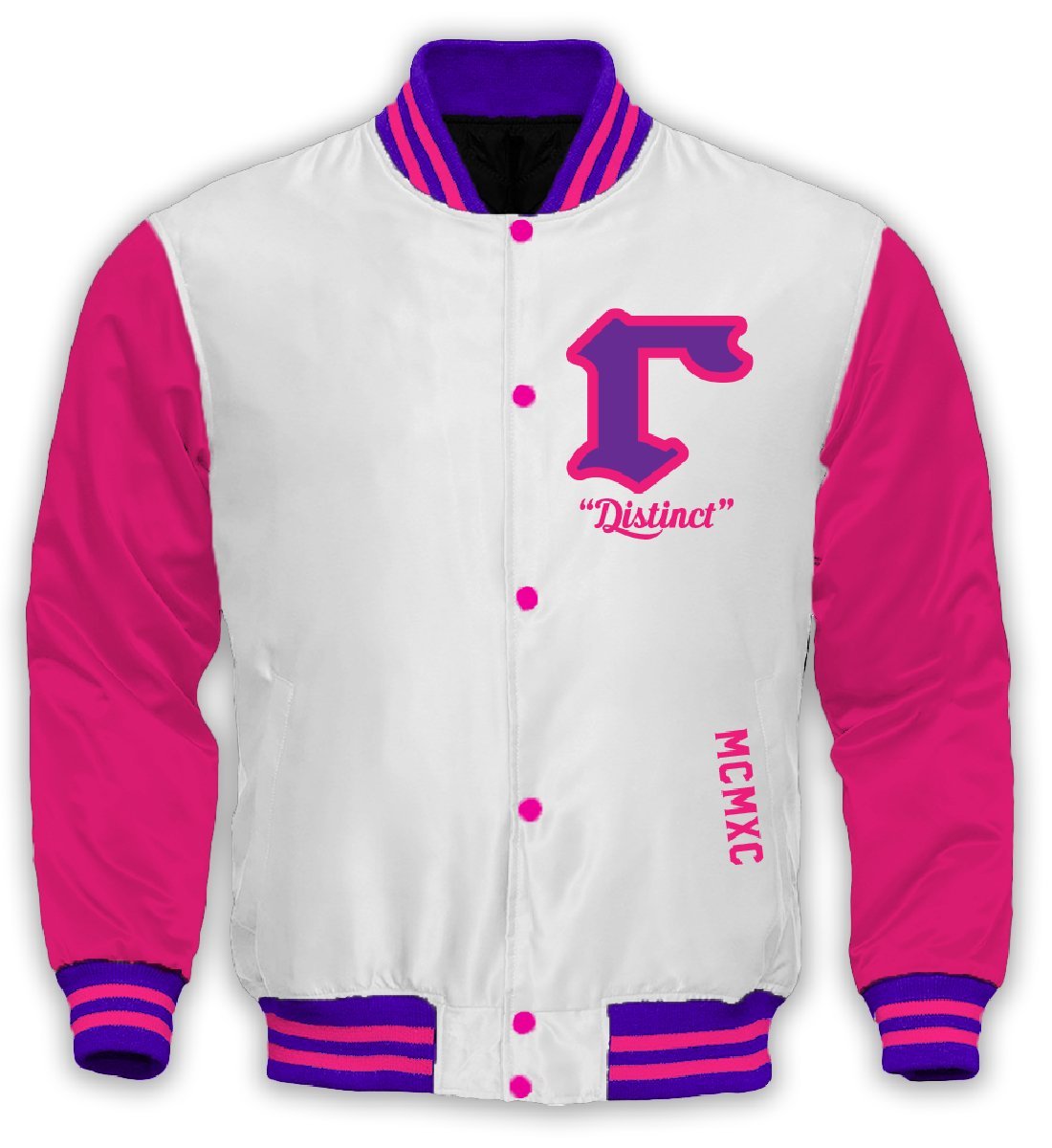 Gamma Varsity Satin Baseball Jacket - DVN Co.