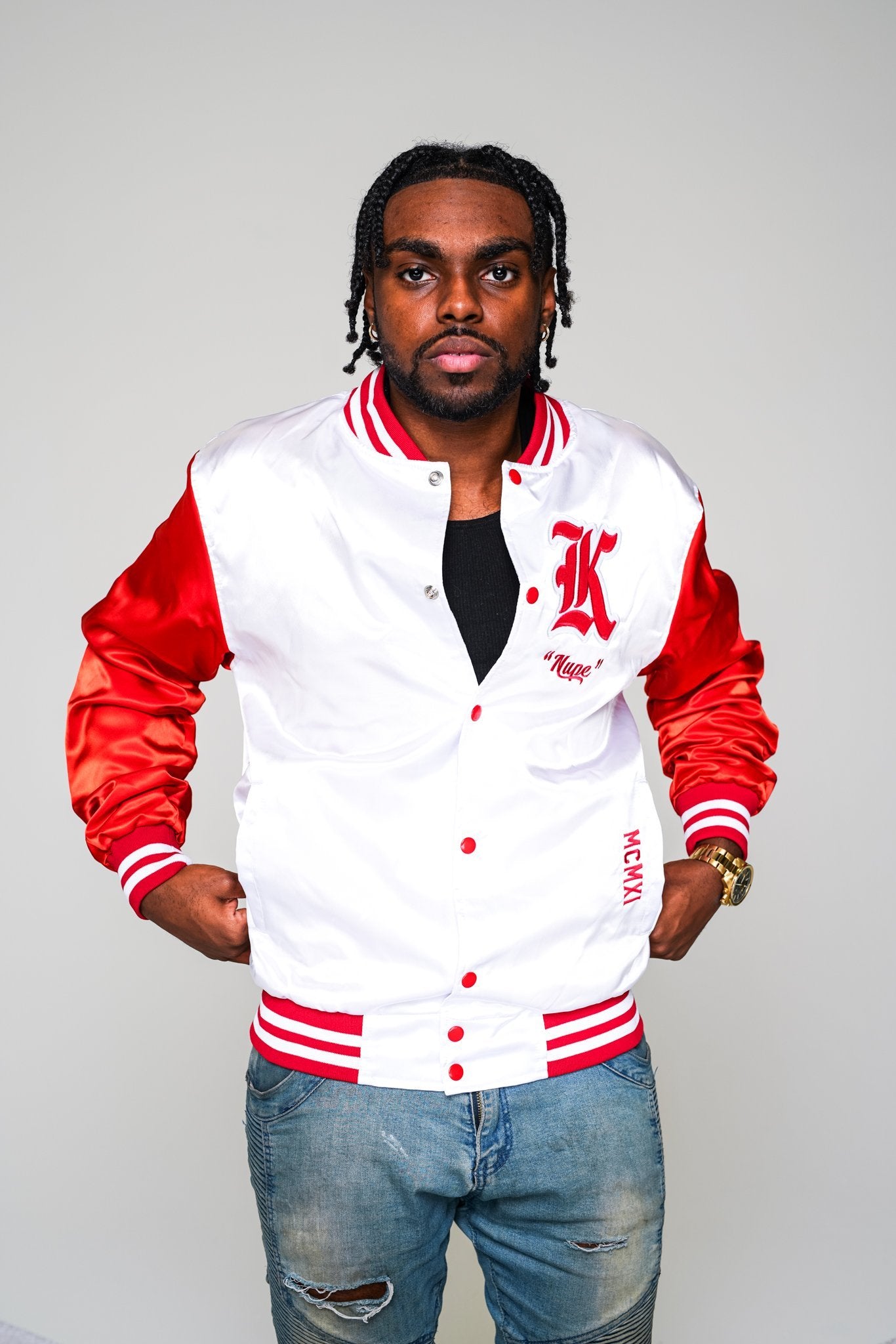 Kappa Varsity Satin Baseball Jacket - DVN Co.