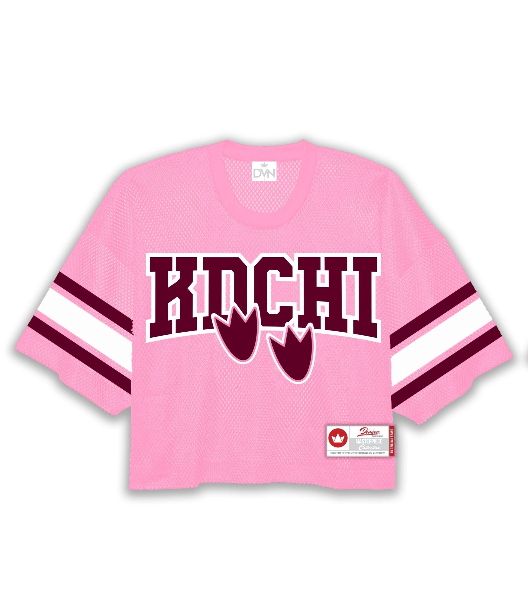 KDChi Oversized Cropped Mesh Football Jersey - DVN Co.