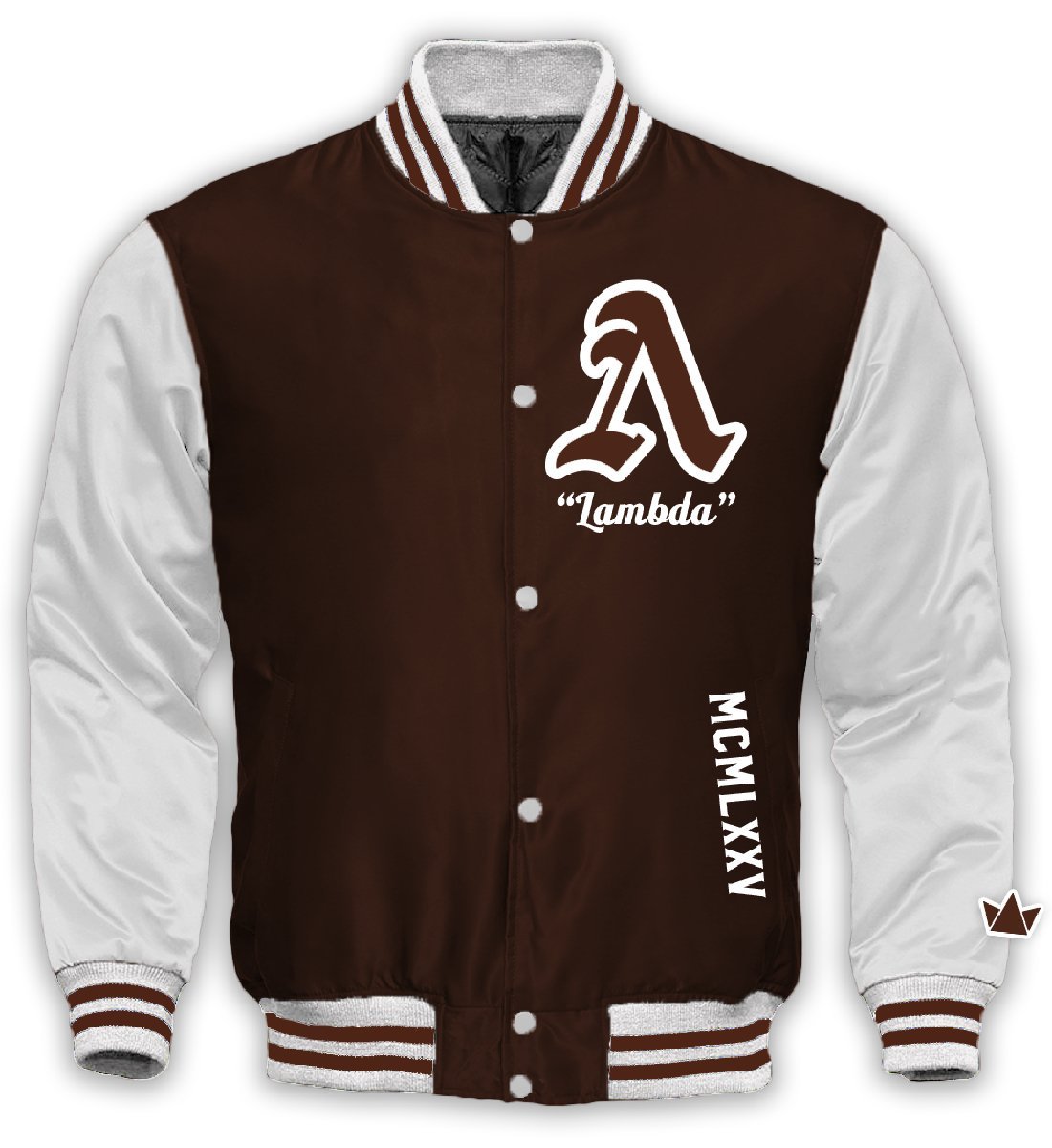 Lambda Varsity Satin Baseball Jacket - DVN Co.