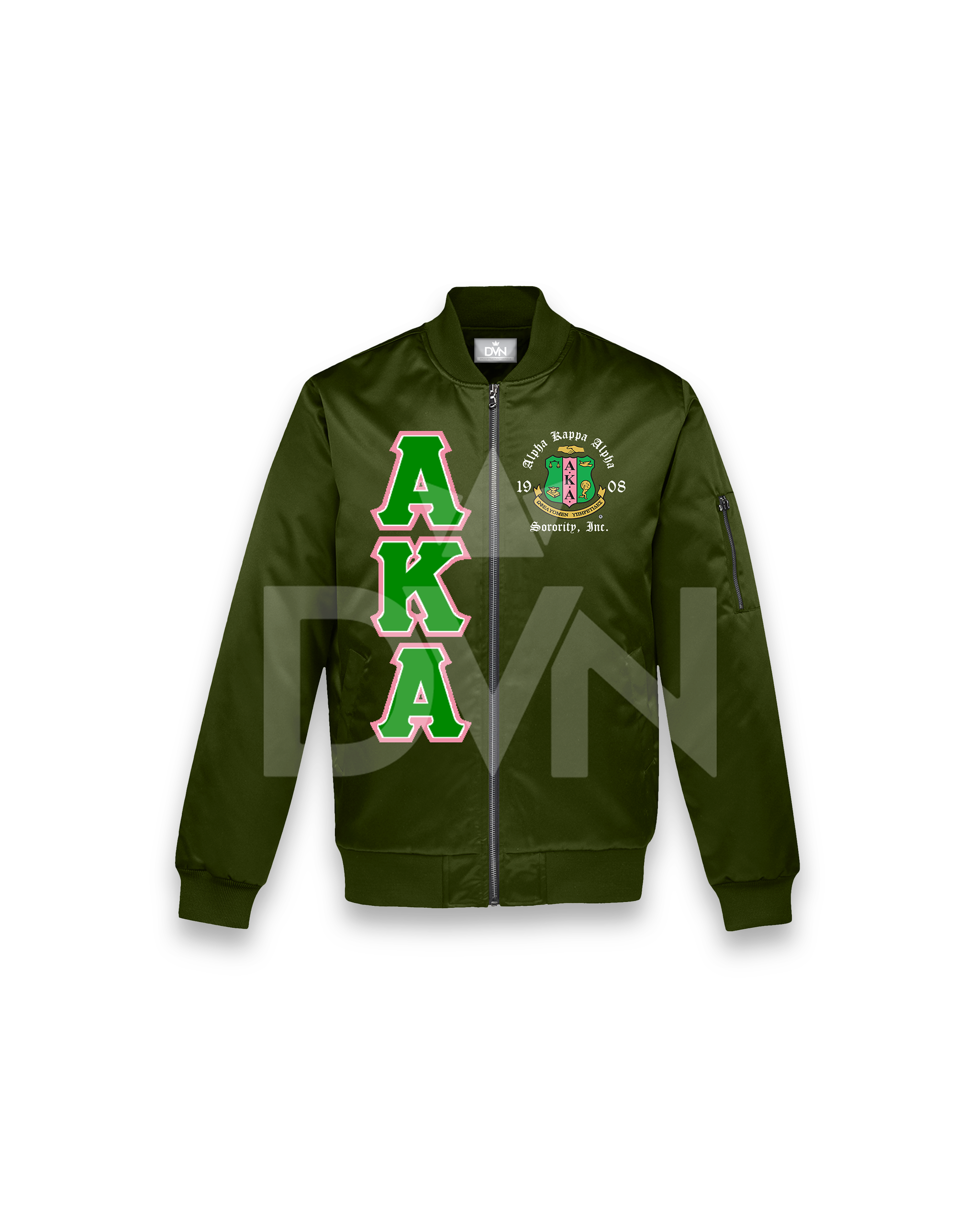 Green aka bomber jacket discount