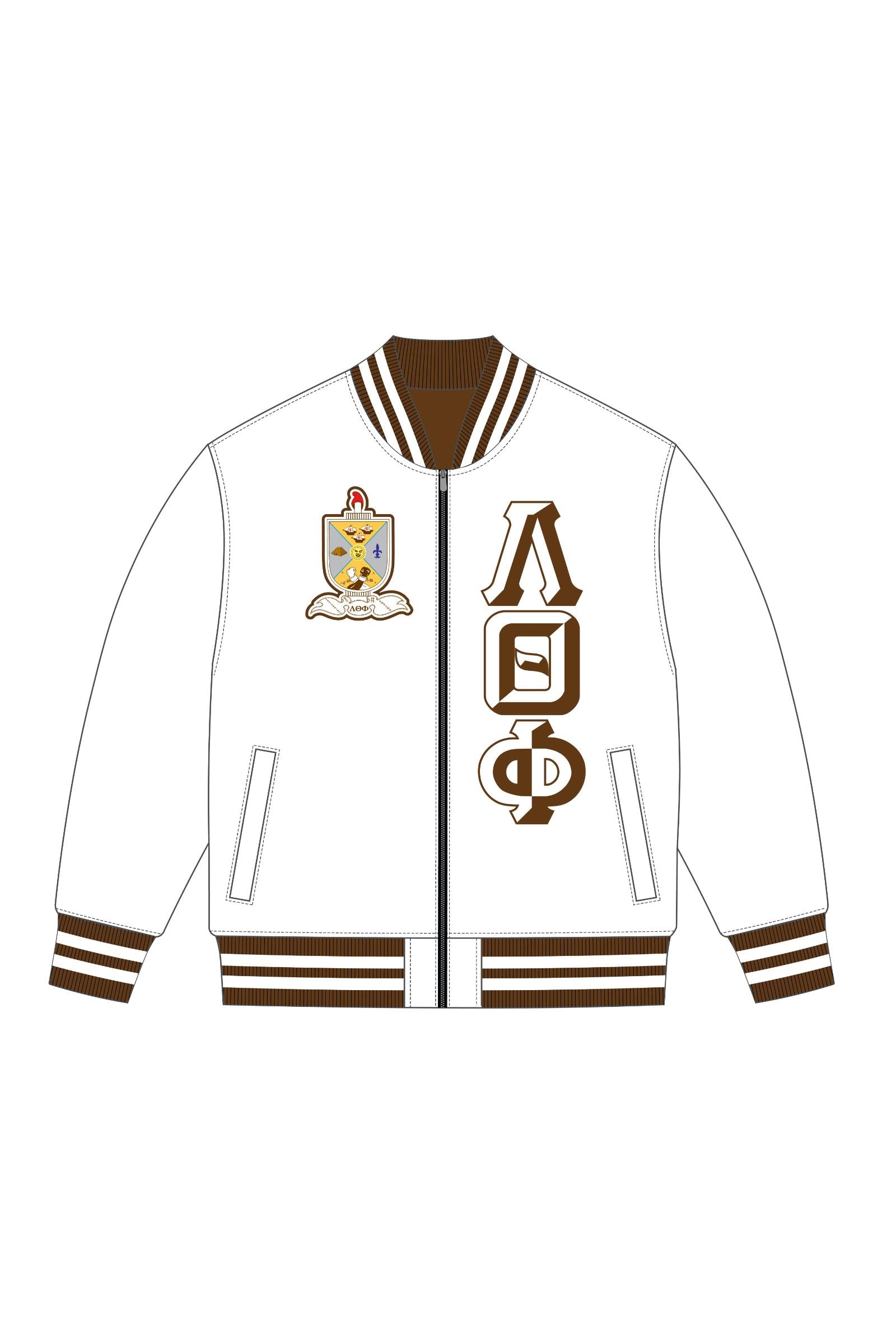 Lambda Vintage Letter Satin Bomber