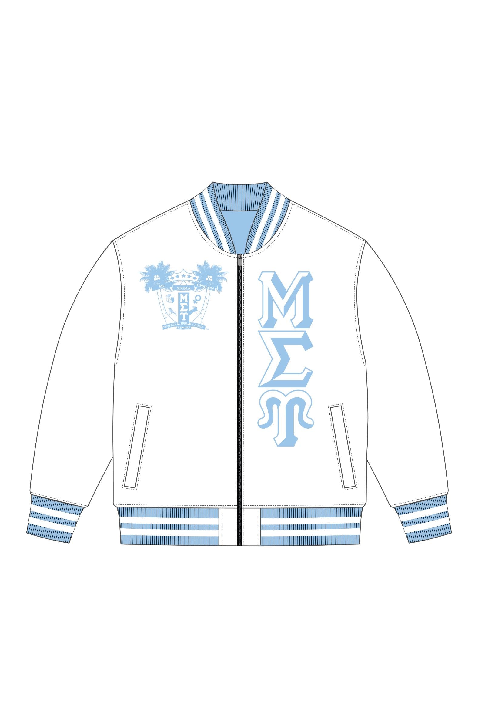 MSU Vintage Letter Satin Bomber