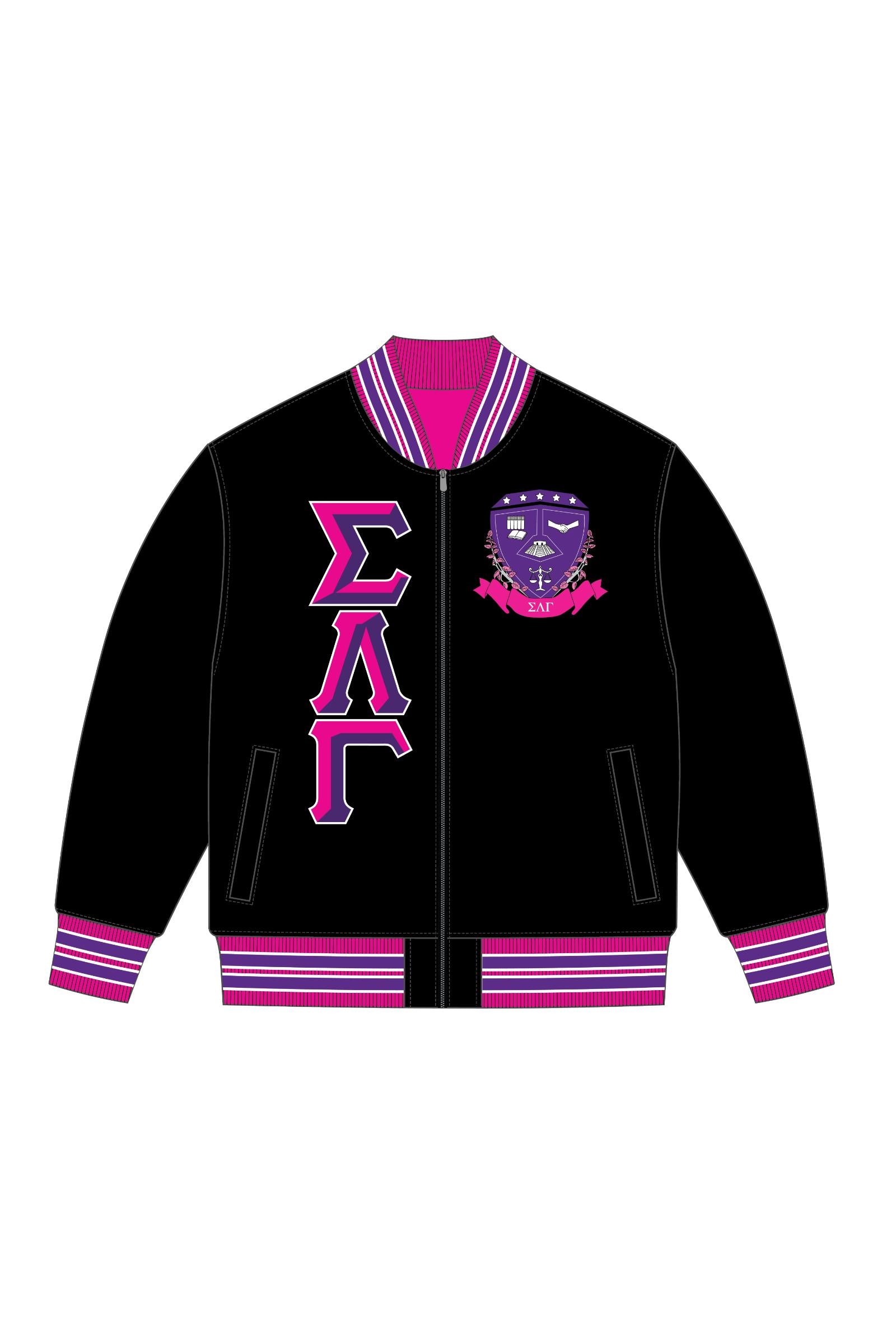 Gamma Vintage Letter Satin Bomber