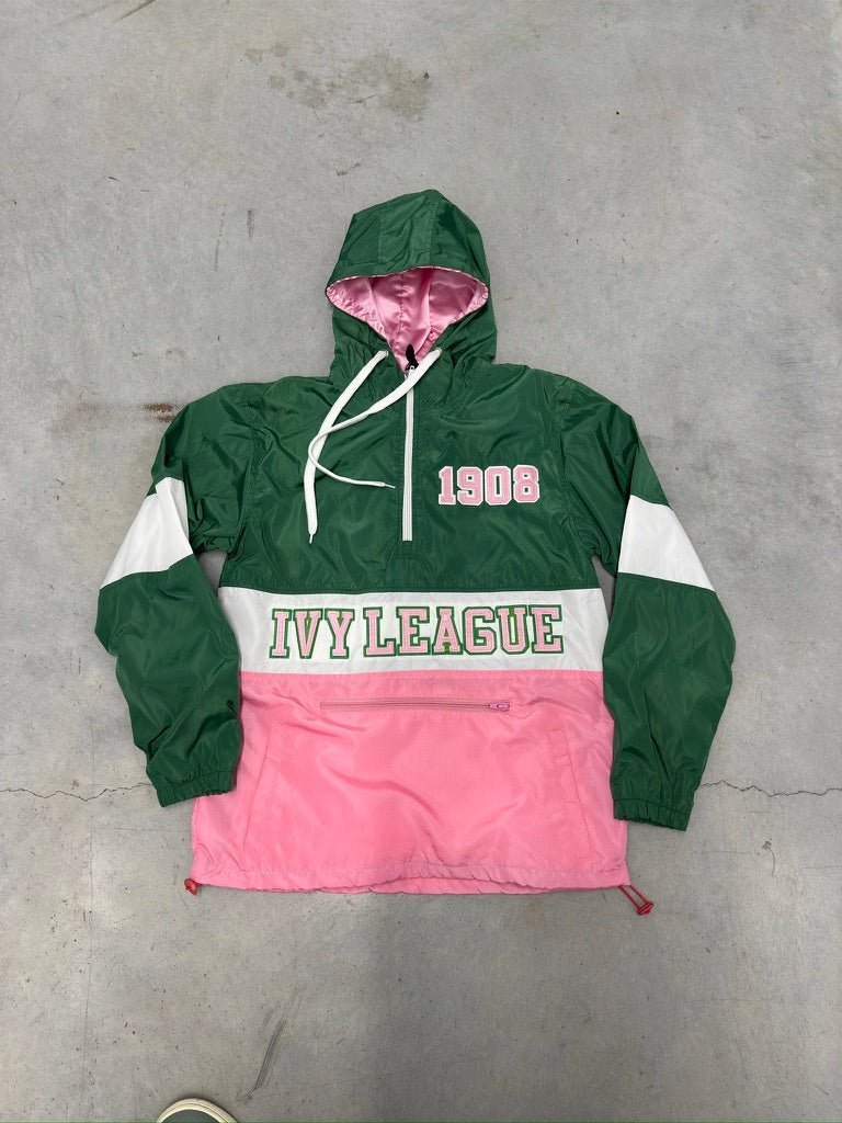 AKA OG Tri - Color Windbreaker - Final Model - Green/Pink - Size S - DVN