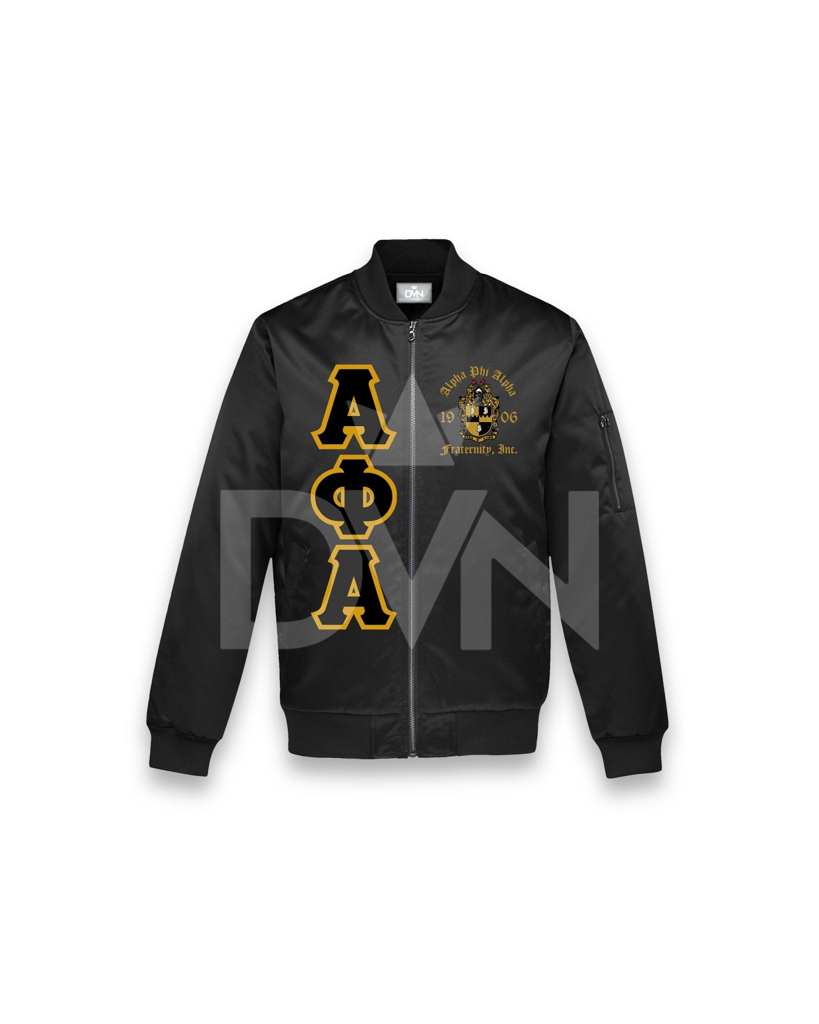 Alpha OG Satin Bomber Jacket Black Small