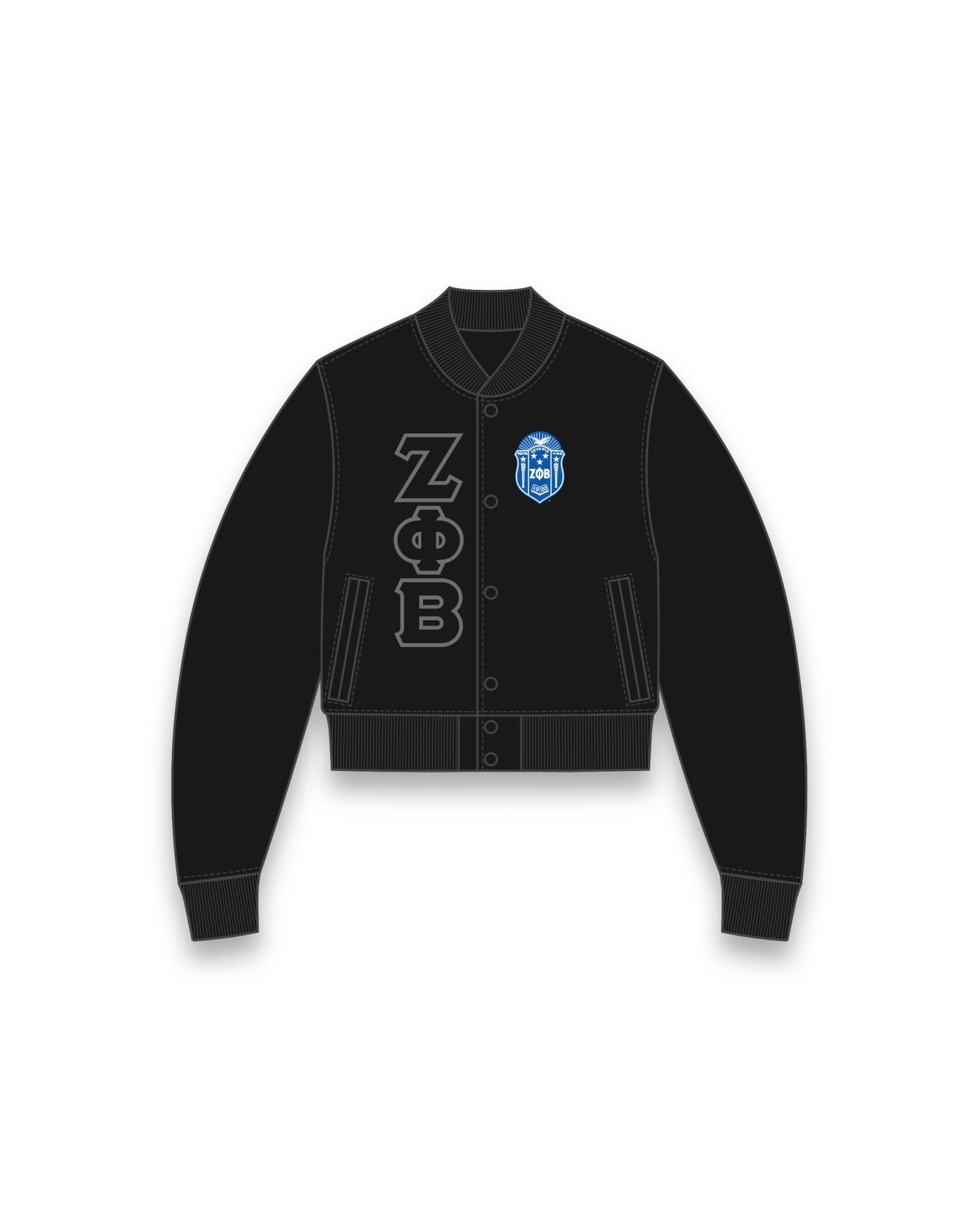 [CUSTOM] Zeta Genuine Leather Bomber Jacket - DVN