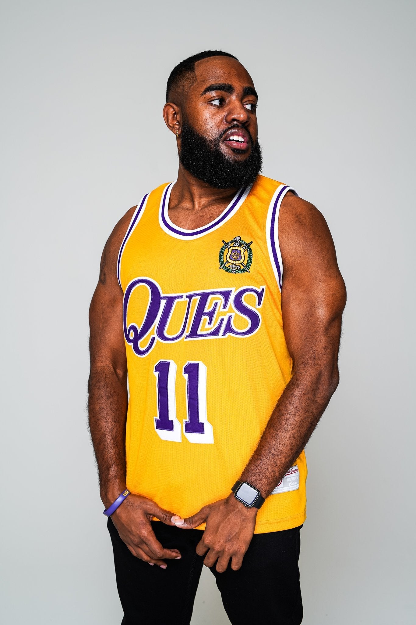 Omega Psi Phi "Ques" Basketball Jersey - Final Model - Size L - DVN