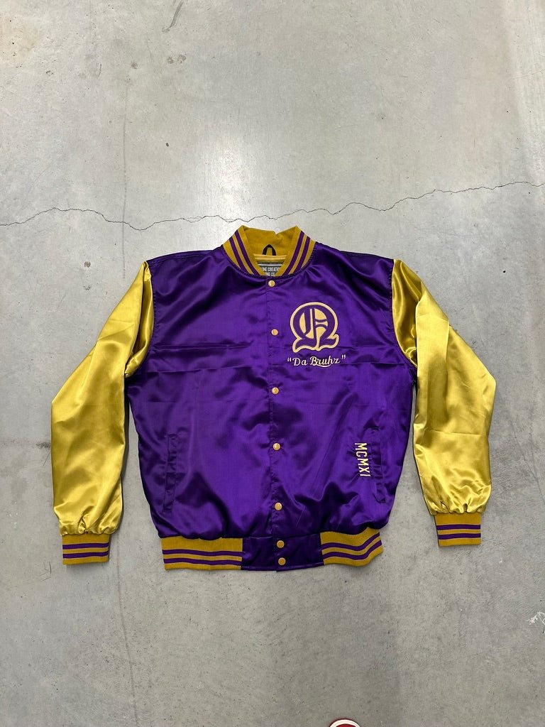 Omega Psi Phi Varsity Satin Baseball Jacket - Sizes S, L - DVN