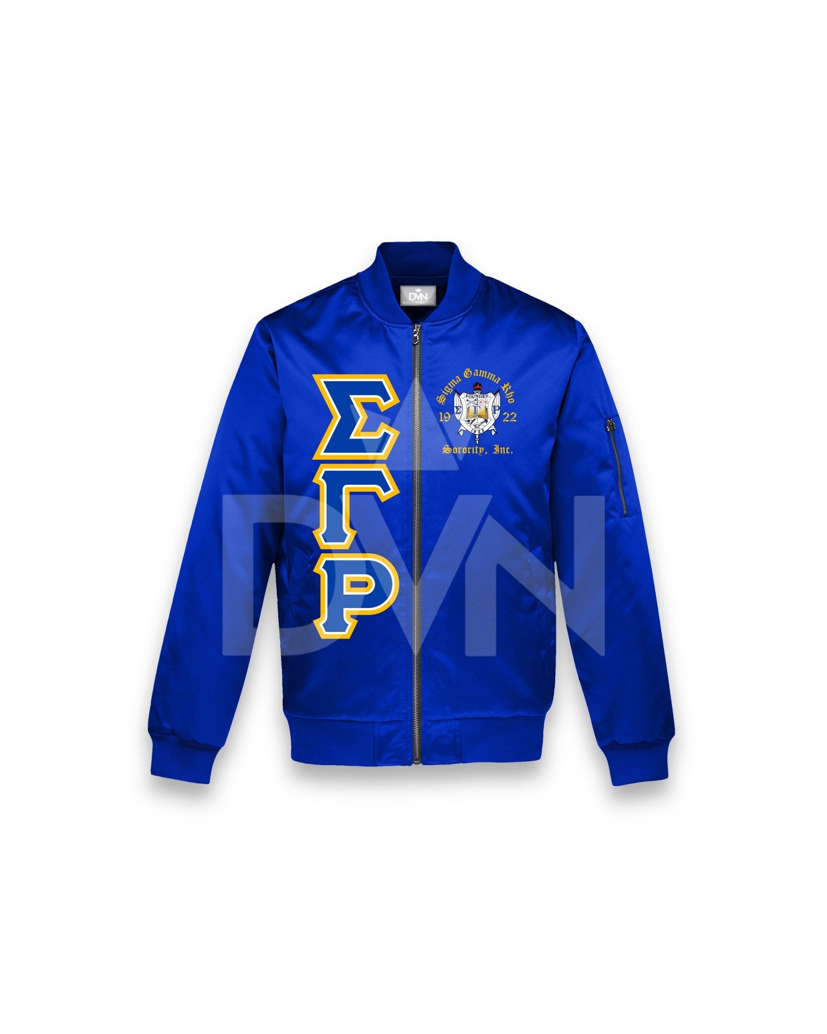 SGRho OG Satin Bomber Jacket - Blue - Size - DVN