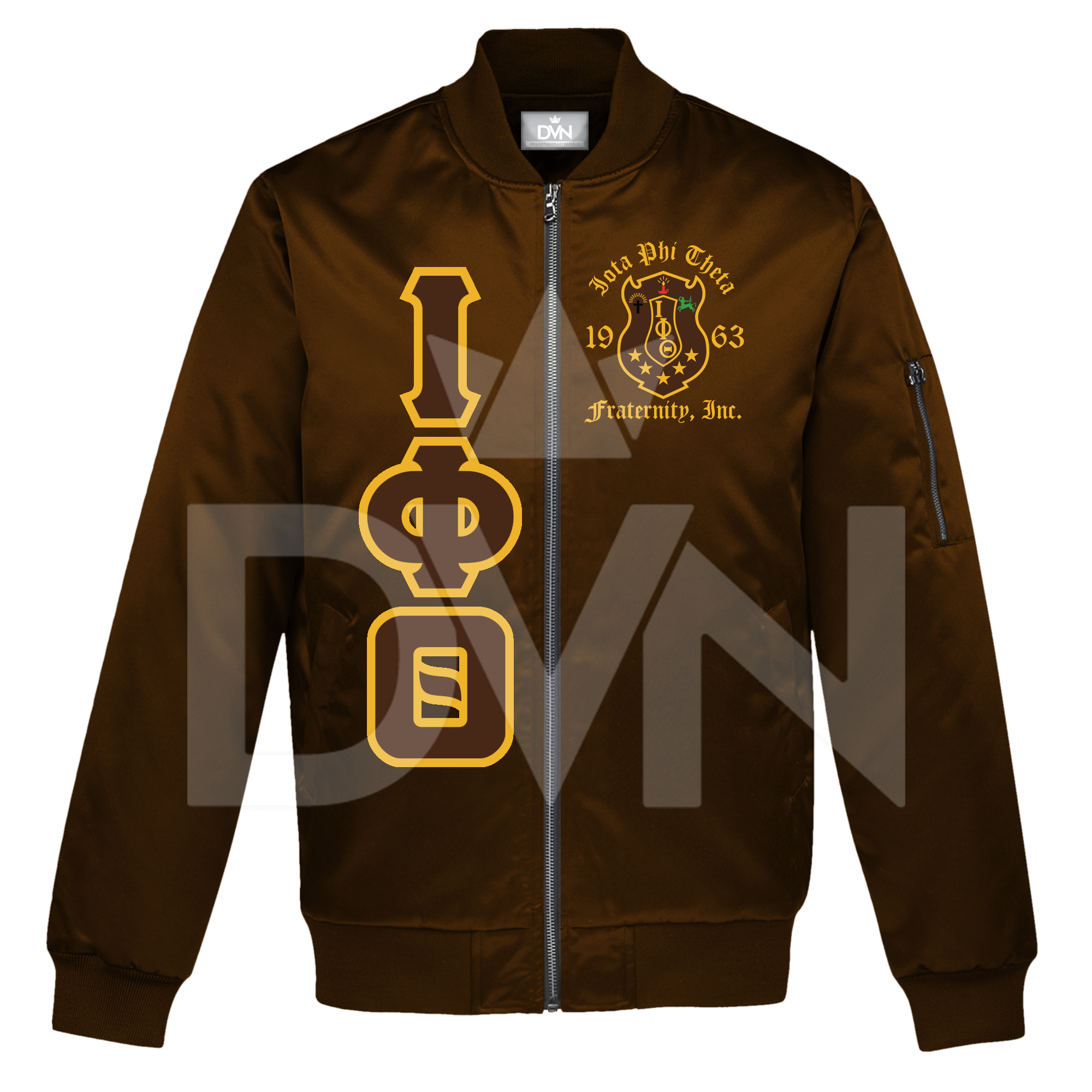 [CUSTOM] Iota Phi Theta Satin Bomber Jacket