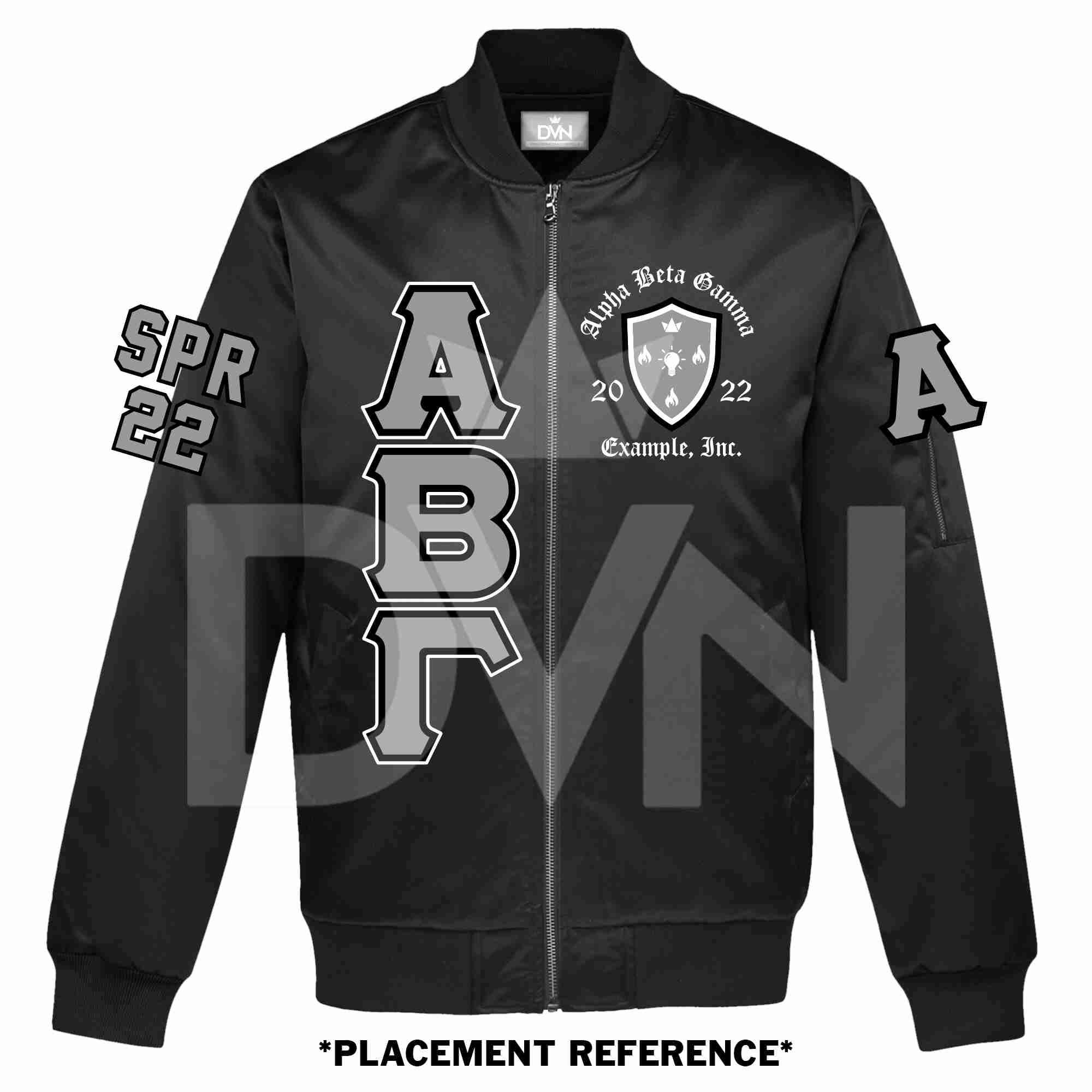 Alpha Phi Alpha Satin Bomber Jacket (Custom) - DVN Co.