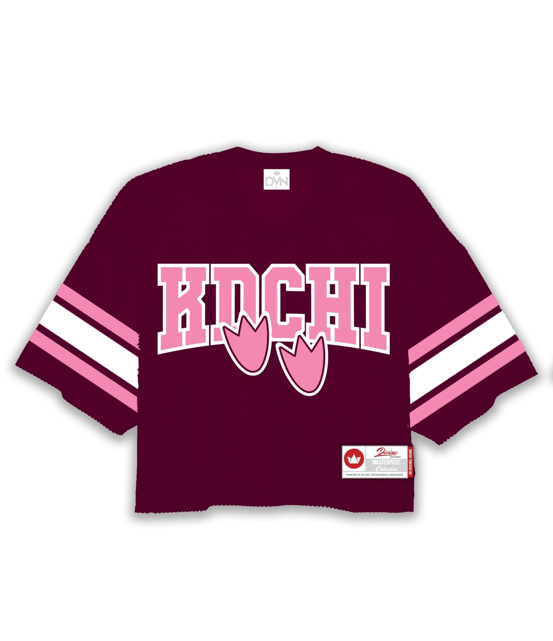 KDChi Oversized Cropped Mesh Football Jersey - DVN Co.