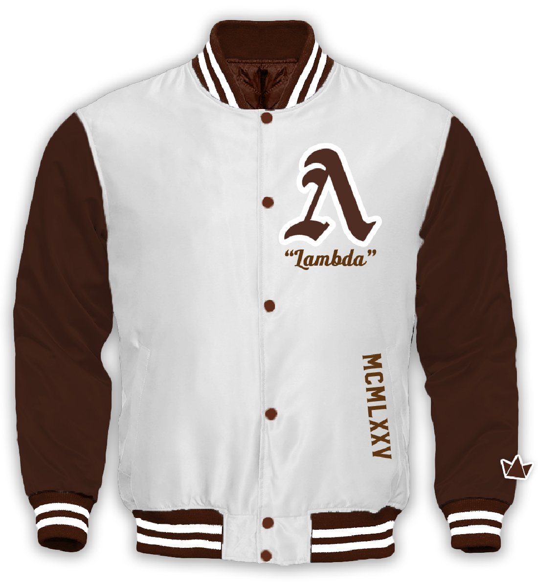 Lambda Varsity Satin Baseball Jacket - DVN Co.