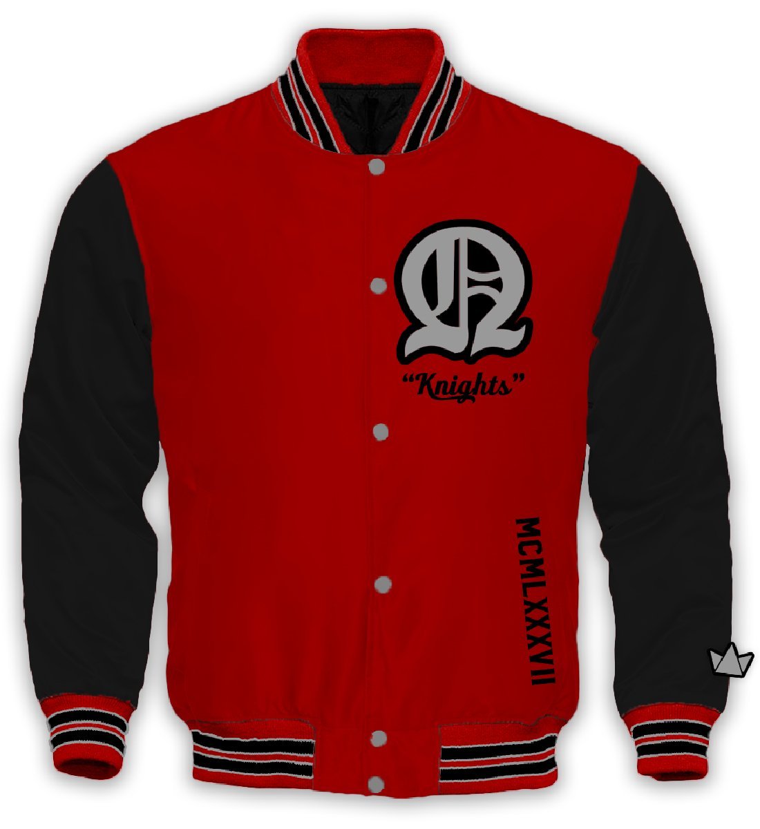 Omega Delta Phi Varsity Satin Baseball Jacket - DVN Co.