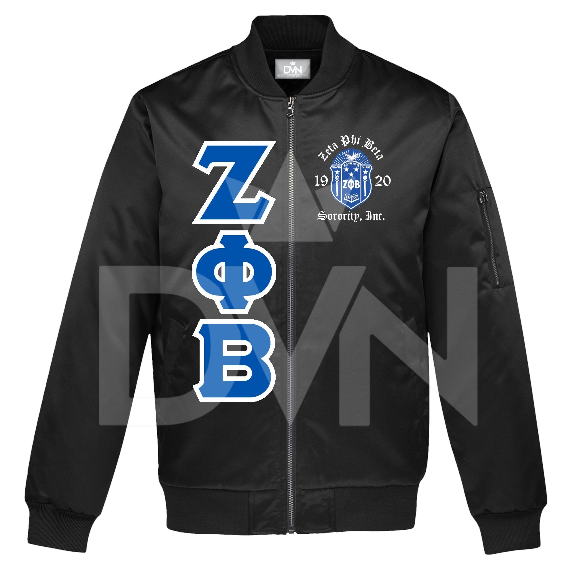 CUSTOM] Zeta Phi Beta Satin Bomber Jacket